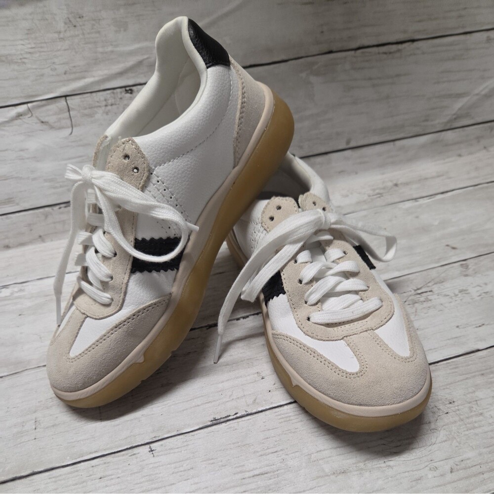 Vionic City Walk Sneakers Women's 6 Leather Cushioned Lace-Up Walking Shoes